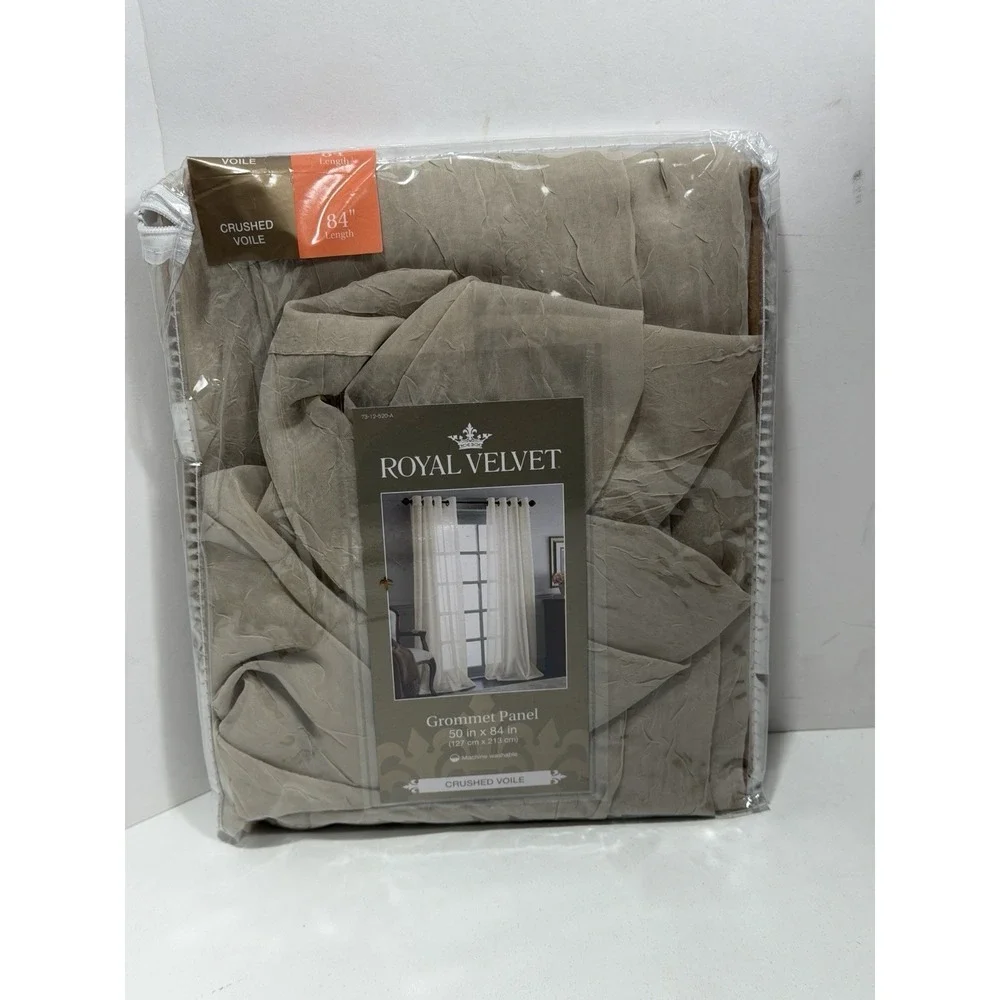 JCP Royal Velvet Grommet Panel Crushed Voile 50